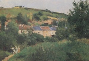 El sendero del pueblo de Camille Jacob Pissarro